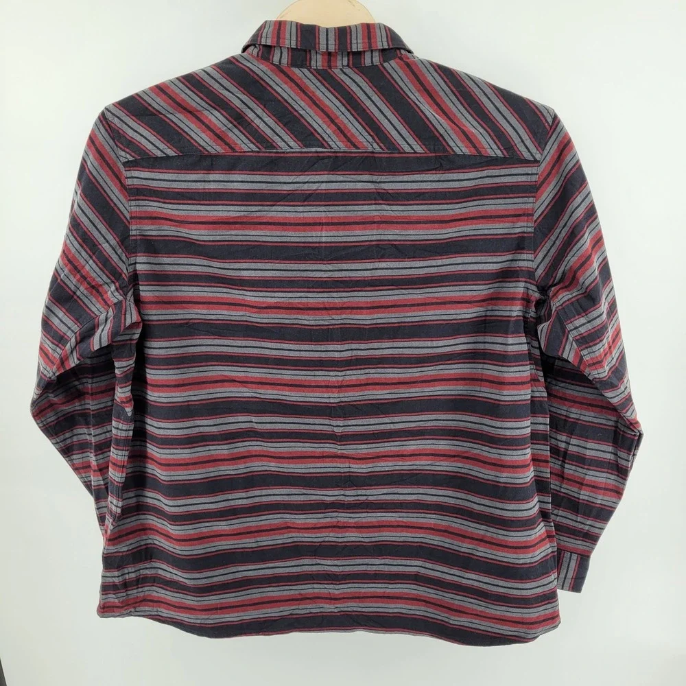 Duluth Trading Alaskan Hardgear Boars Nest Flannel Shirt Mens 2XL Red Gray 53800